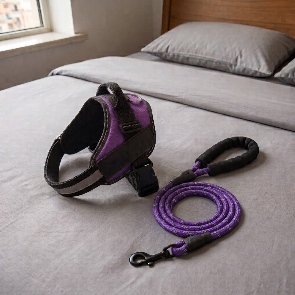 Zampa Serena™ Set Pettorina + Guinzaglio EasyClick — Comfort Anti-Trazione