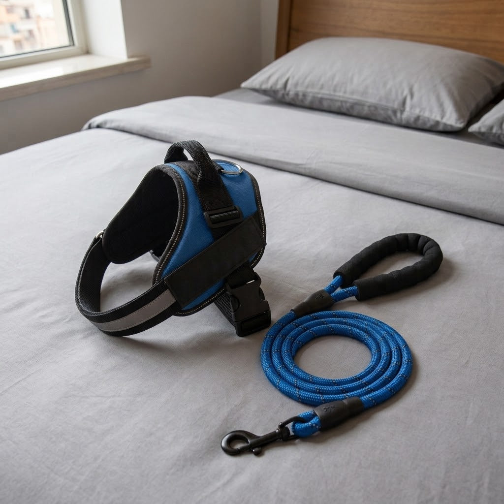 Zampa Serena™ Set Pettorina + Guinzaglio EasyClick — Comfort Anti-Trazione