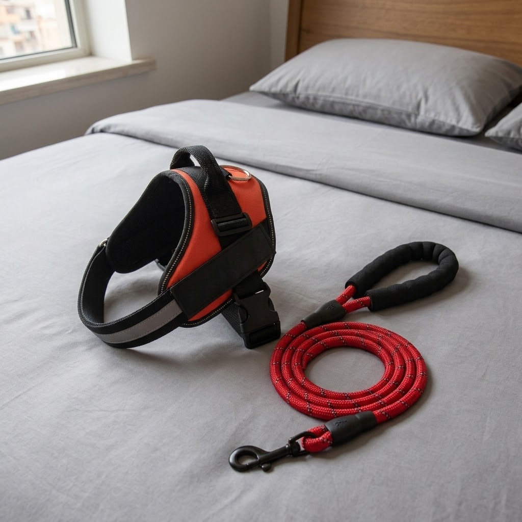 Zampa Serena™ Set Pettorina + Guinzaglio EasyClick — Comfort Anti-Trazione